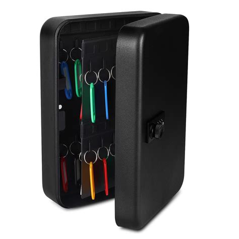 black metal lock box|locking key storage box.